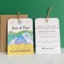 Glastonbury Save The Date Luggage Tag, thumbnail 1 of 5