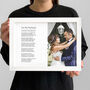For My Husband Personalised Photo Poem Print, thumbnail 1 of 6