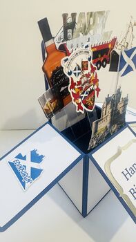 Personalisable Edinburgh Scotland Themed 3D Greeting/Gift Card, 6 of 7