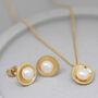 9ct Gold Pearl Necklace. Handmade Pearl Pendant, thumbnail 5 of 6