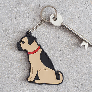 Border Terrier Key Ring Personalisation Available, 3 of 4