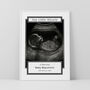 Our Little Miracle Baby Scan Photo Print Personalised New Baby Gift, thumbnail 4 of 5