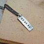 Men's Personalised Silver Tag Necklace, thumbnail 1 of 9