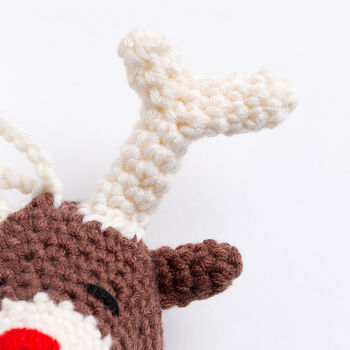 Reindeer And Christmas Star Baubles Crochet Kit, 4 of 10