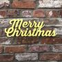 Merry Christmas Sign Mantle Decoration Ornament, thumbnail 9 of 10