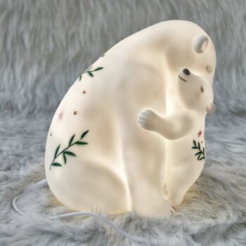 LED Rechargeable Polar Bear And Child Light, 4 of 5