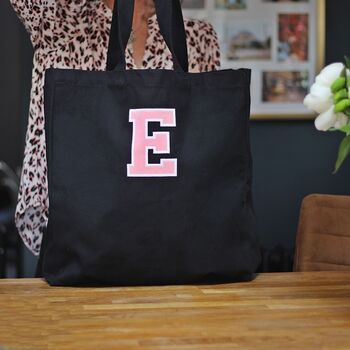 Personalised Varsity Canvas Classic Shopper, 4 of 7