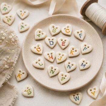 Personalised Heart Buttons, 7 of 12