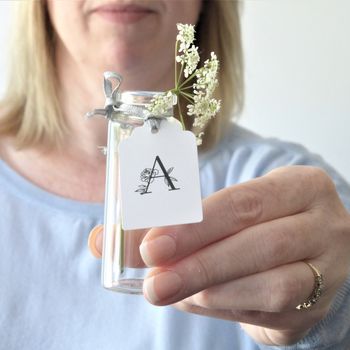 Personalised Botanical Initial Tags, 2 of 2