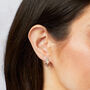 Sterling Silver And Rose Gold Strawberry Stud Earrings, thumbnail 1 of 4