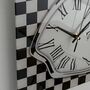 Optical Illusion Chequered Art Deco Wall Clock, thumbnail 4 of 6