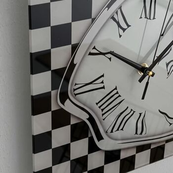 Optical Illusion Chequered Art Deco Wall Clock, 4 of 6