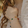 Gold Plate Seven Chakra Raw Crystal Bracelet, thumbnail 2 of 4