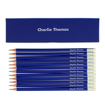 Personalised 12 Hb Pencils With Gift Box, 4 of 4