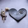 Personalised Steel Heart Dish, 11th Anniversary Gift, thumbnail 7 of 10