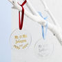 Mr And Mrs First Christmas Foiled Decoration, thumbnail 1 of 7
