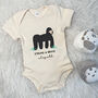 Strong And Brave Gorilla Personalised Jungle Babygrow, thumbnail 6 of 8