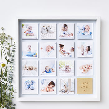 Personalised Framed Baby Photo Print, 10 of 12