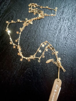 A Galaxy Of Charming Stars Necklace Worn Gold, 2 of 4