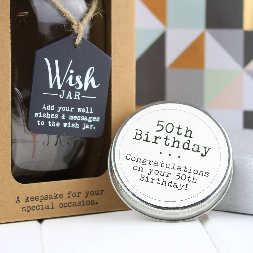 **40th And 50th Birthday Wish Jars By Nest