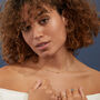 Antibes Blue Topaz And Gold Necklace, thumbnail 3 of 5