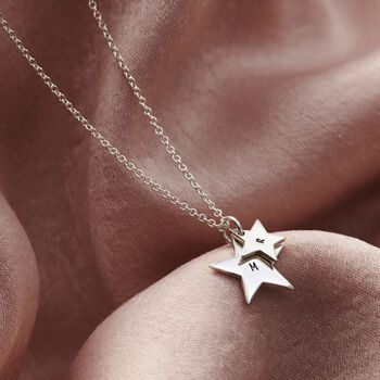 Mummy And Baby Personalised Star Necklace, 2 of 12