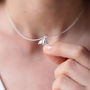 Delicate Moth Silver Necklace, thumbnail 7 of 8