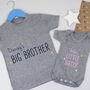 Brother And Sister Babygrow And T Shirt Set, thumbnail 2 of 7