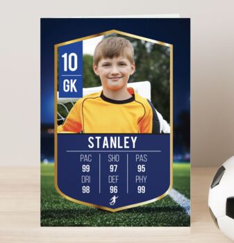 Personalised Football Birthday Card, 6 of 6