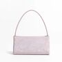 St. Tropez Silver Suede Ombré Baguette Evening Bag, thumbnail 2 of 5