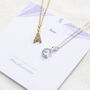 June Birthstone Initial Necklace, thumbnail 4 of 8