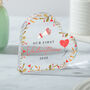Our First Valentine’s Day Acrylic Heart Keepsake, thumbnail 4 of 4