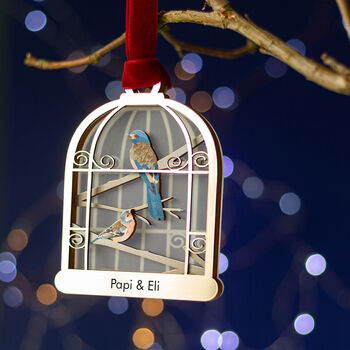Birdcage Family Personalised Christmas Tree Decoration, 2 of 7