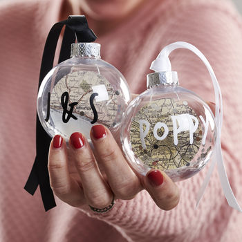 Personalised Map Location Bauble, 2 of 7
