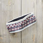 Fair Trade Fair Isle Knit Wool Lined Earwarmer Headband, thumbnail 6 of 11
