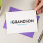 Hashtag Grandson Birthday Card, thumbnail 3 of 4
