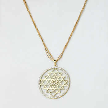 Large Geometric Pendant Necklace, 6 of 7