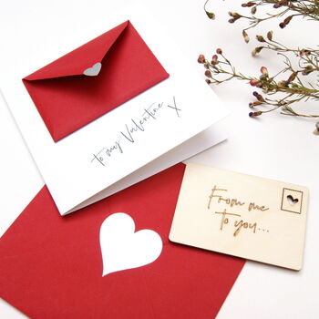 Keepsake Secret Message Wooden Post Card, 5 of 6