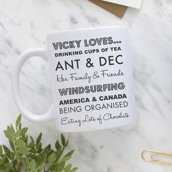 Personalised Loves Gift Mug, 2 of 7