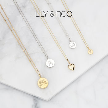 Gold Or Silver Personalised Hexagon Pendant Necklace, 10 of 10