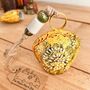 Mustard Yellow Traditional Indian Hand Painted Cow Bell, thumbnail 5 of 9