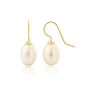 Gloucester Freshwater Pearl And Gold Plated Earrings, thumbnail 3 of 4