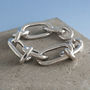 Thick Chunky Chain Bracelets In Gold And Silver Plate, thumbnail 6 of 8