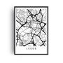 Leeds City Town Map Art Print, thumbnail 4 of 8