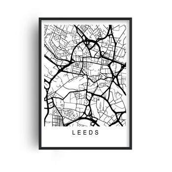 Leeds City Town Map Art Print, 4 of 8