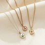 9ct Gold Molten Orb Initial Necklace, thumbnail 4 of 8