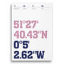 Your Football Club, Coordinates Typography Prints, thumbnail 2 of 4