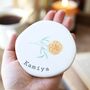 Personalised Birth Flower Organic Shape Coaster, thumbnail 4 of 6