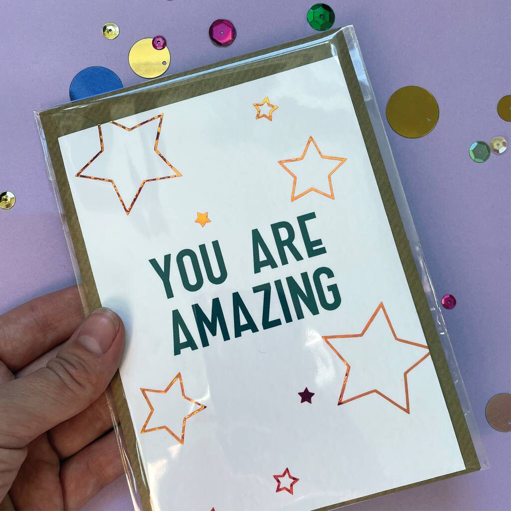 Personalised 'You Are Amazing' Postcard By The Northern Illustrator