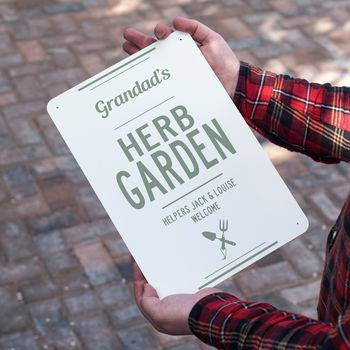 Personalised Herb Garden Metal Sign, 2 of 6